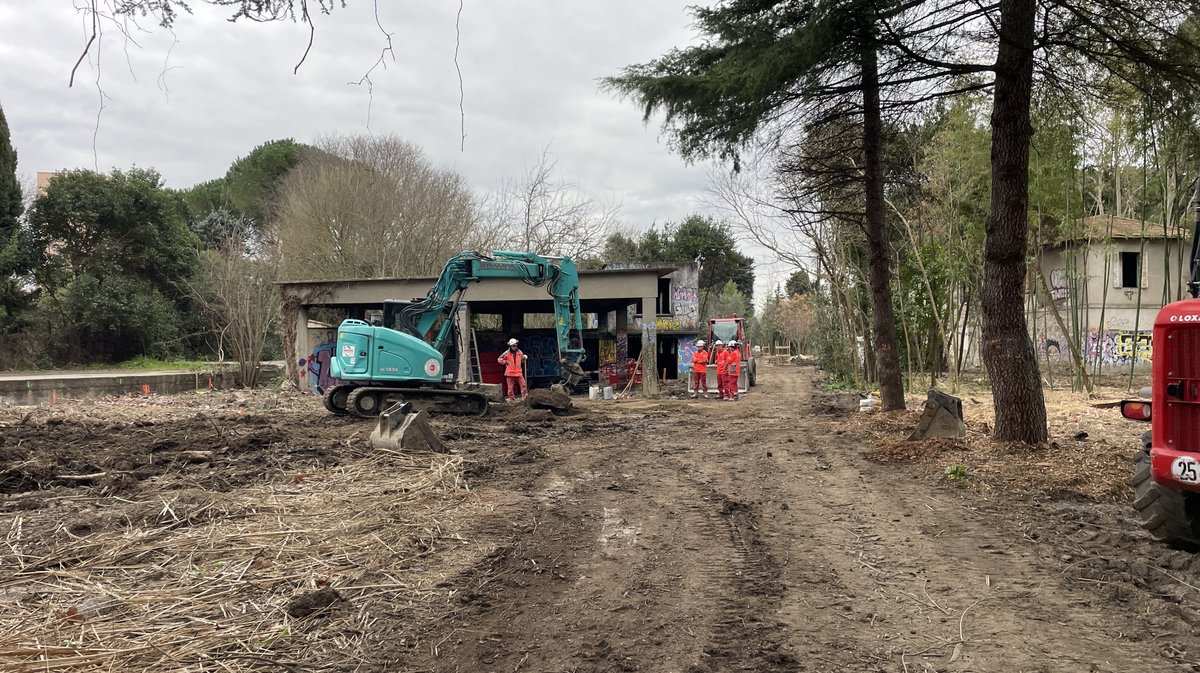 Les Travaux du parc Jacques Chirac en mars 2026 (Photo Anthony Maurin)