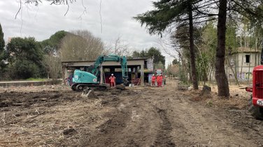 Les Travaux du parc Jacques Chirac en mars 2026 (Photo Anthony Maurin)