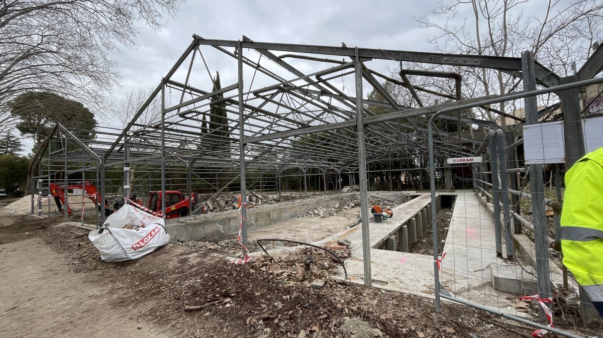 Les Travaux du parc Jacques Chirac en mars 2026 (Photo Anthony Maurin)
