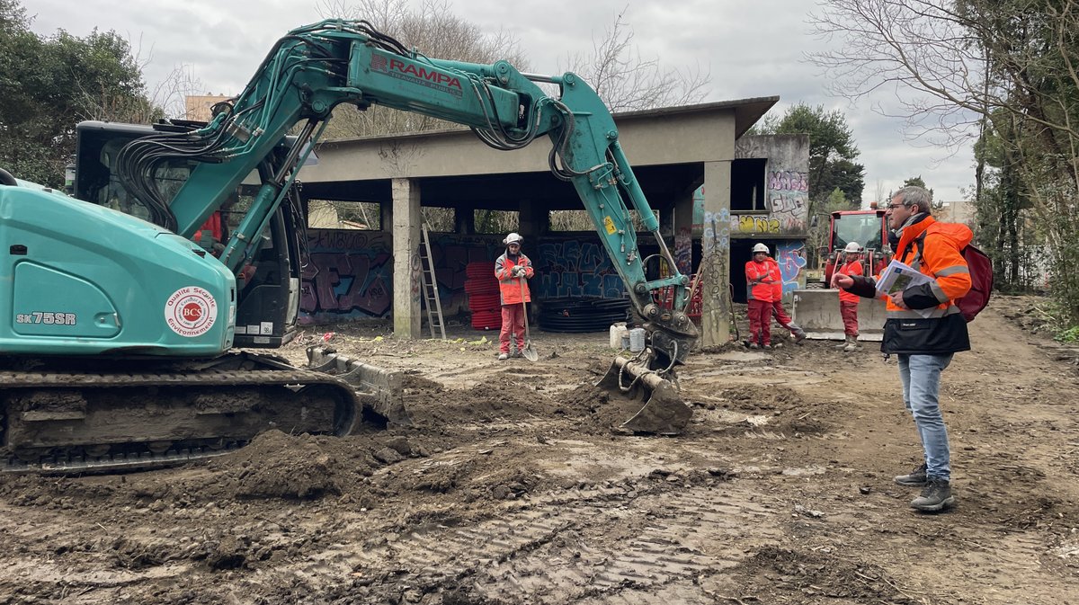 Les Travaux du parc Jacques Chirac en mars 2026 (Photo Anthony Maurin)