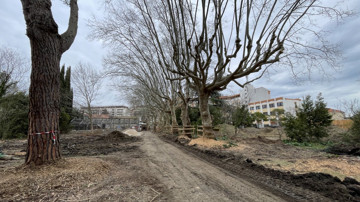 Les Travaux du parc Jacques Chirac en mars 2026 (Photo Anthony Maurin)