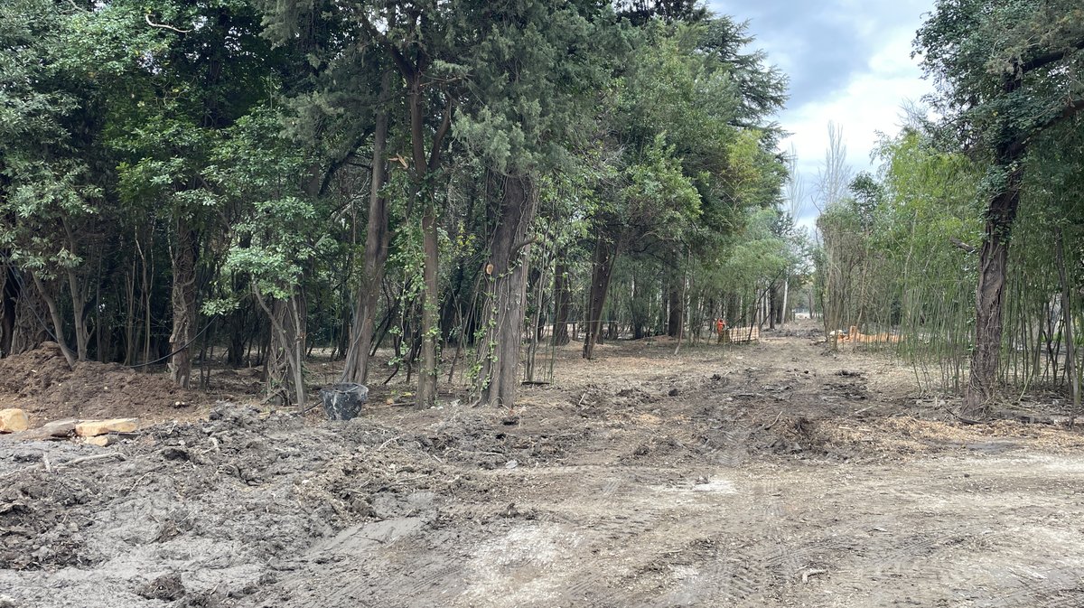 Les Travaux du parc Jacques Chirac en mars 2026 (Photo Anthony Maurin)