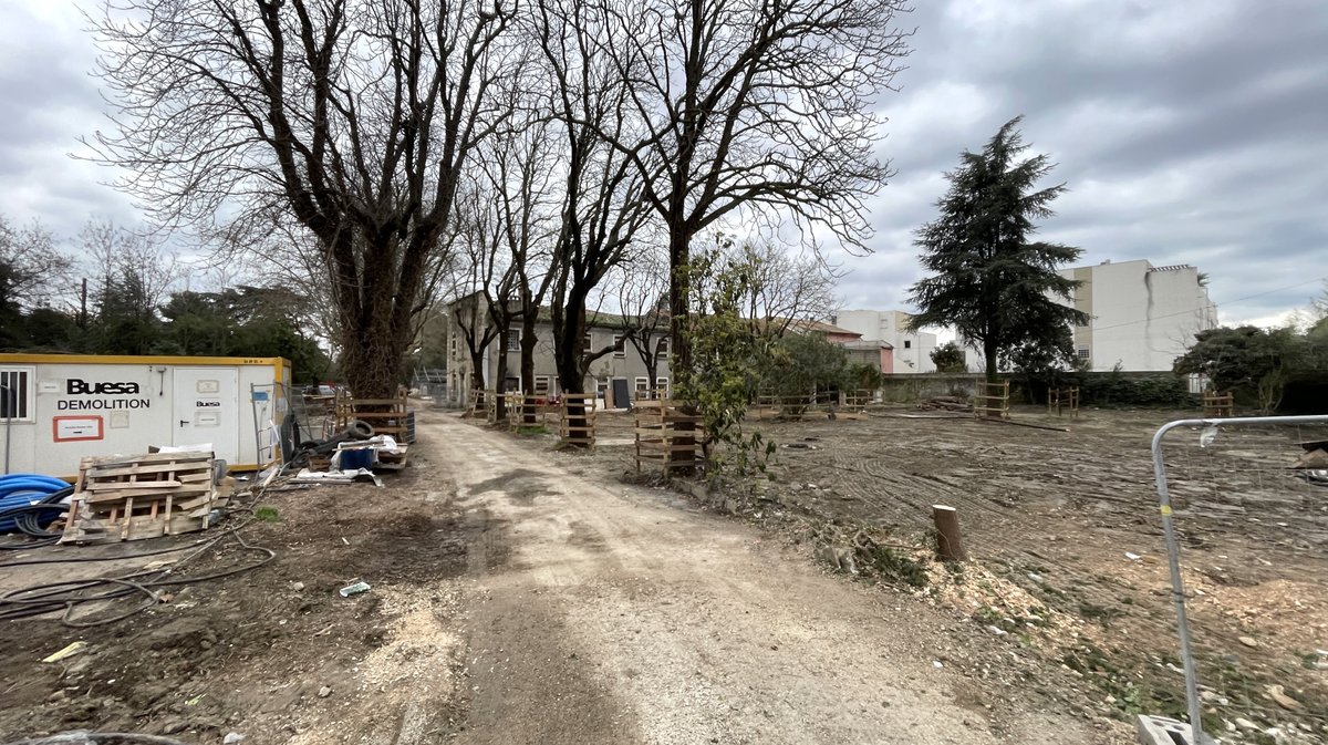 Les Travaux du parc Jacques Chirac en mars 2026 (Photo Anthony Maurin)