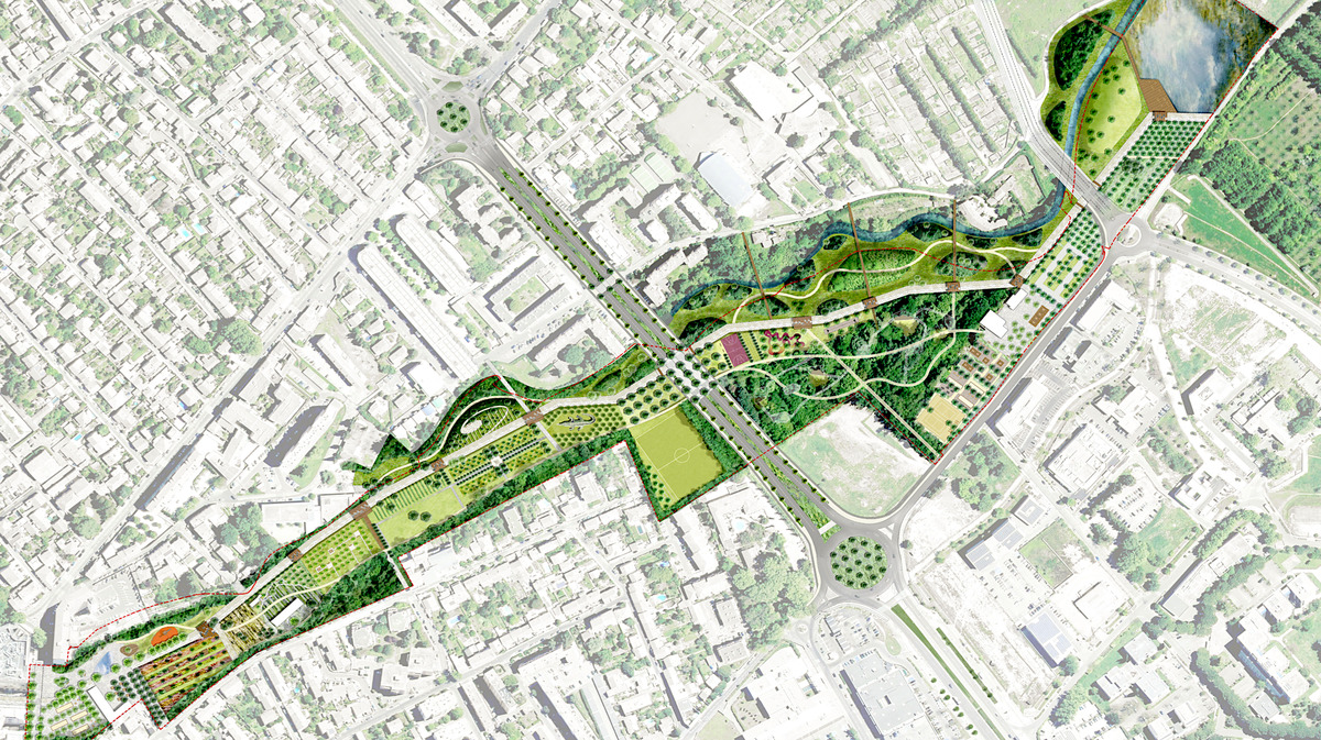 Parc Jacques Chirac Diagonale verte