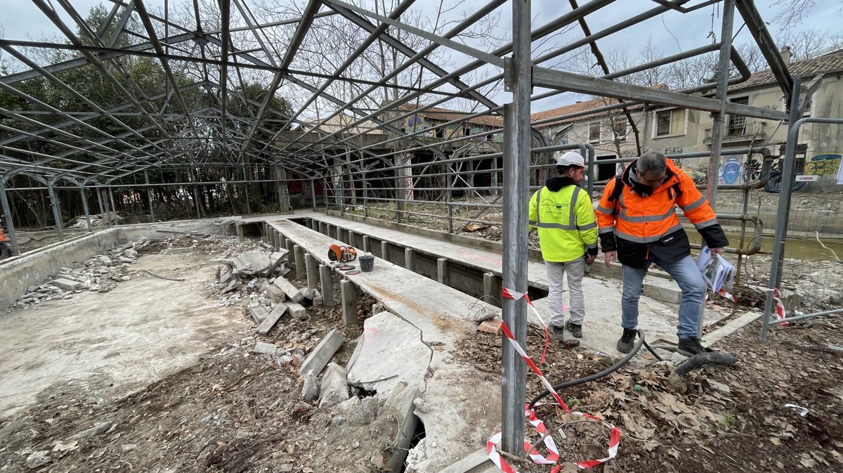 Les Travaux du parc Jacques Chirac en mars 2026 (Photo Anthony Maurin)