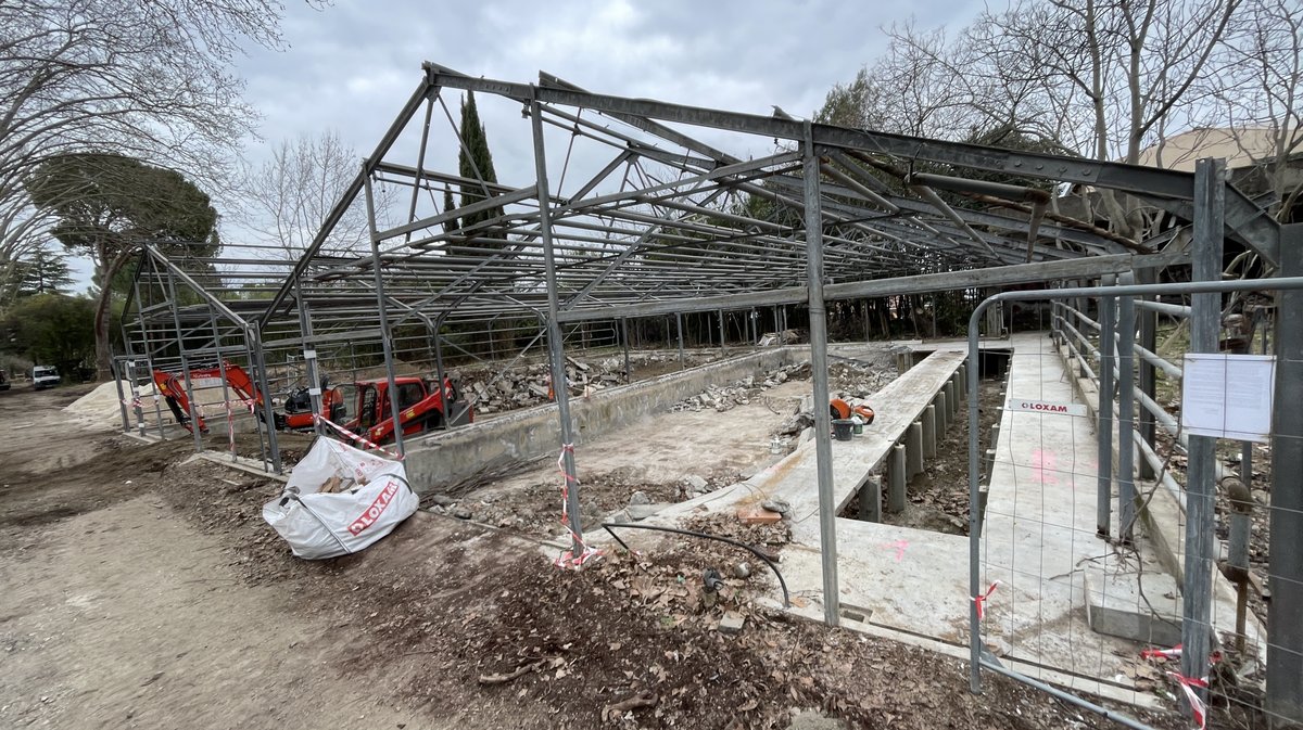 Les Travaux du parc Jacques Chirac en mars 2026 (Photo Anthony Maurin)