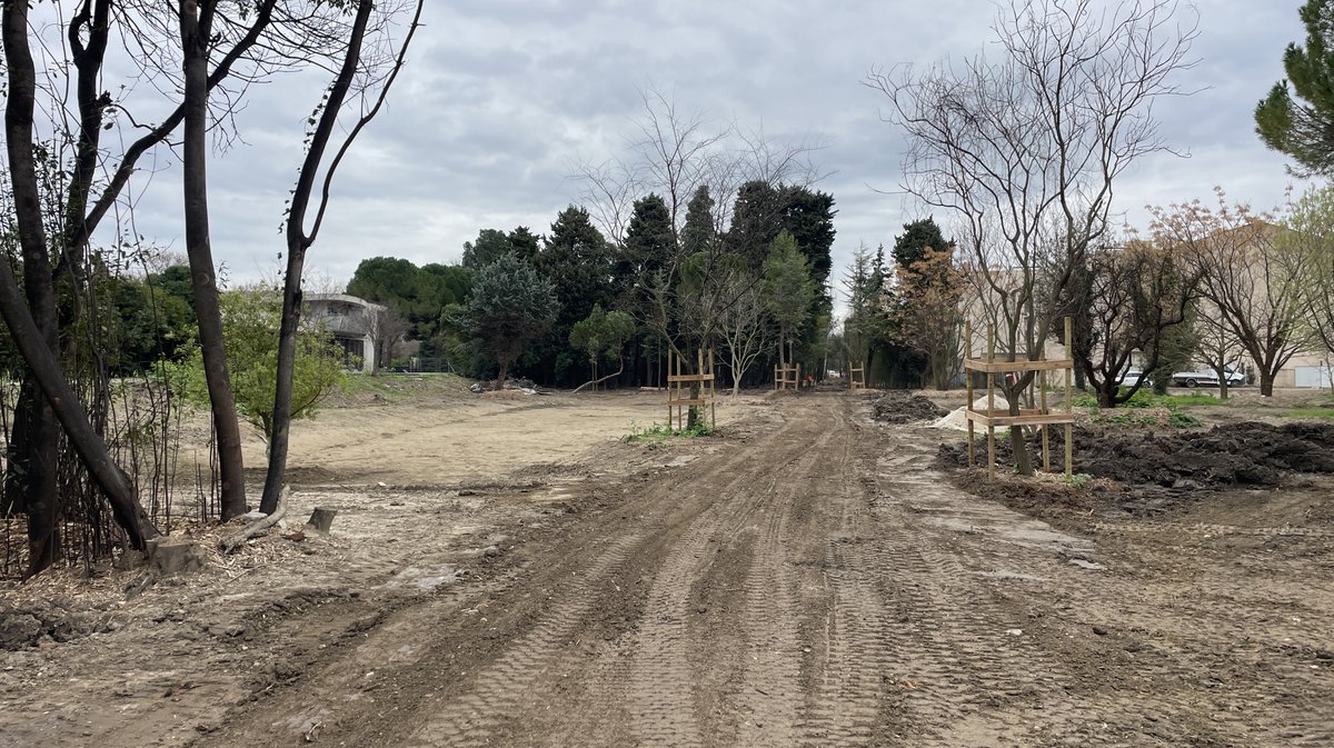 Les Travaux du parc Jacques Chirac en mars 2026 (Photo Anthony Maurin)