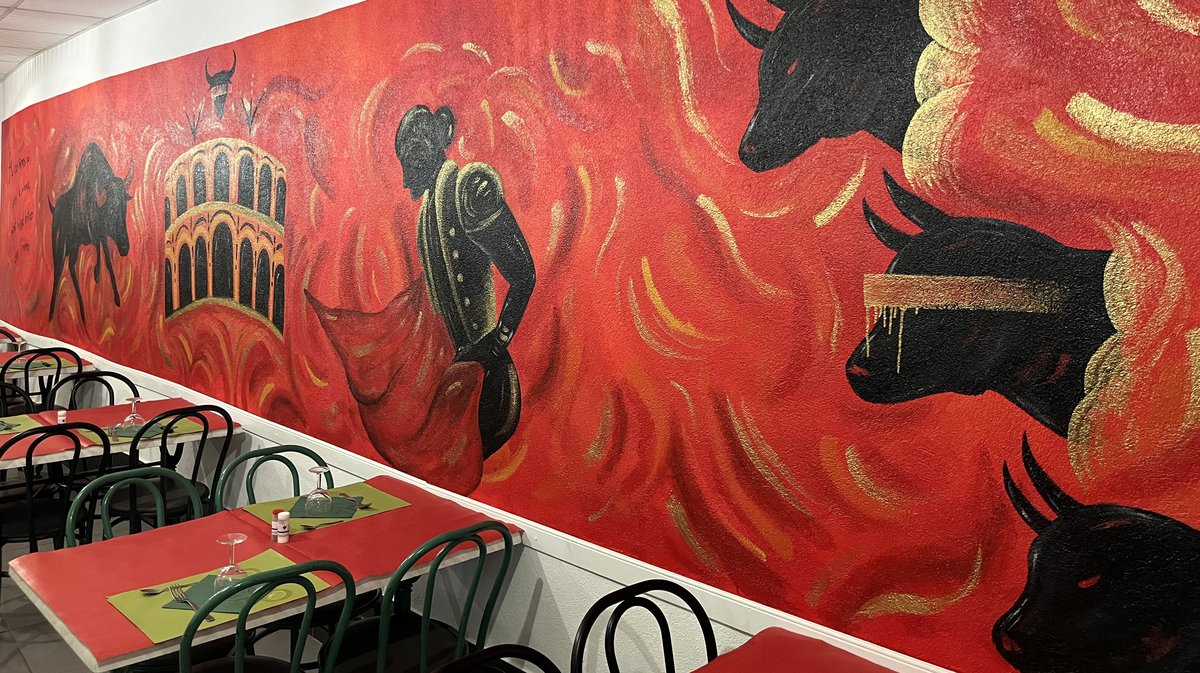 La fresque dans sa longueur.