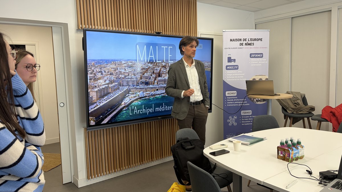 Mickaël Stange, directeur de la Maison de l’Europe de Nîmes