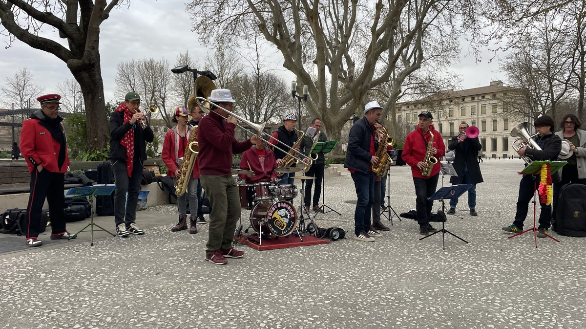Rassemblement de la liste Nîmes en commun pour faire barrage au RN aux municipales 2026 à Nîmes (Photo Anthony Maurin)