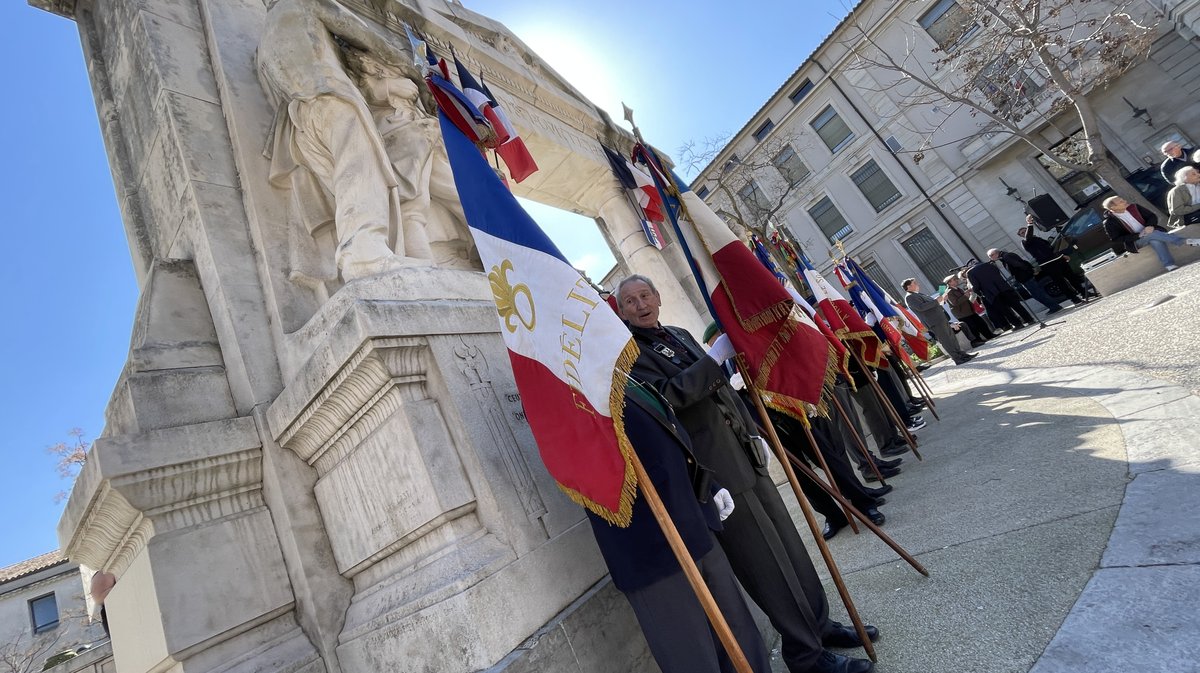 Journée nationale du souvenir et de recueillement à la mémoire des victimes civiles et militaires de la guerre d’Algérie et des combats en Tunisie et au Maroc à Nîmes en 2026 (Photo Anthony Maurin)
