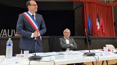 Le nouveau maire de Vauvert, Nicolas Meizonnet