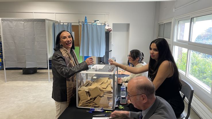 Amal Couvreur vote (Photo Anthony Maurin