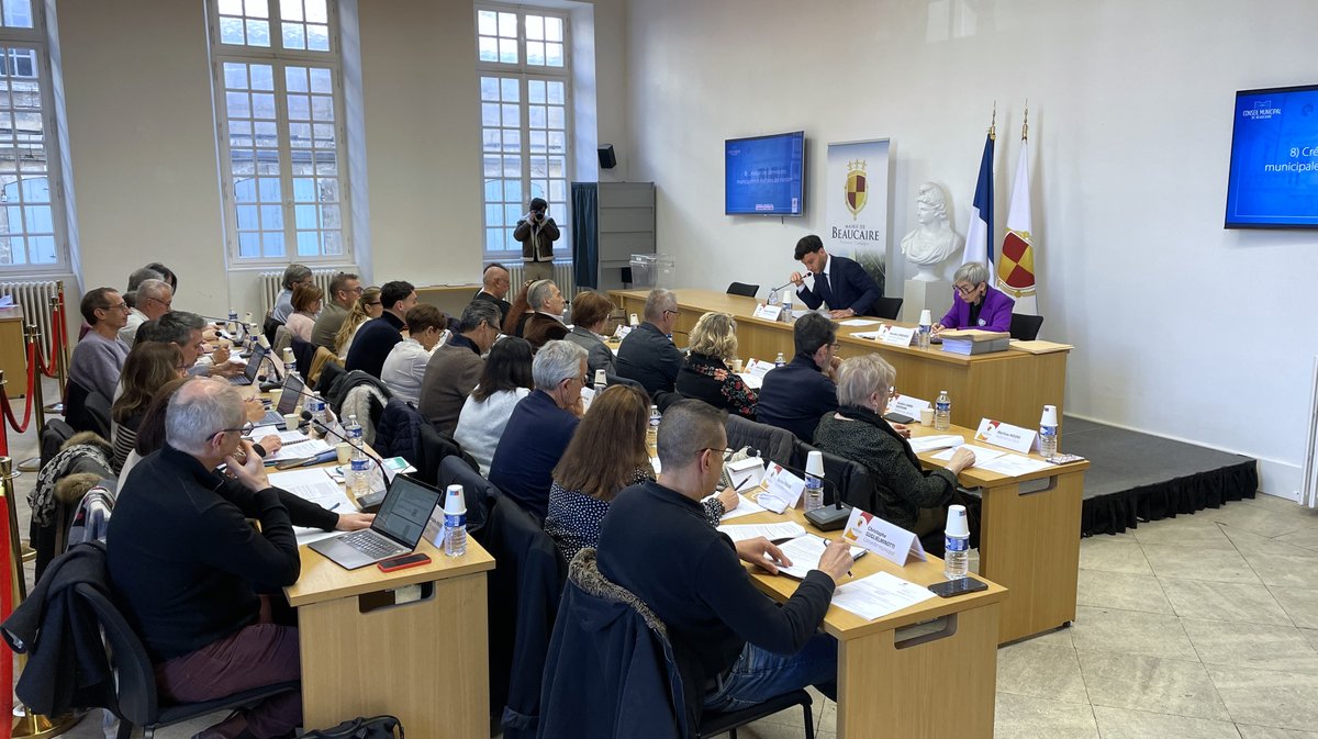 Conseil municipal 27 mars 2026 à Beaucaire (Photo Anthony Maurin)
