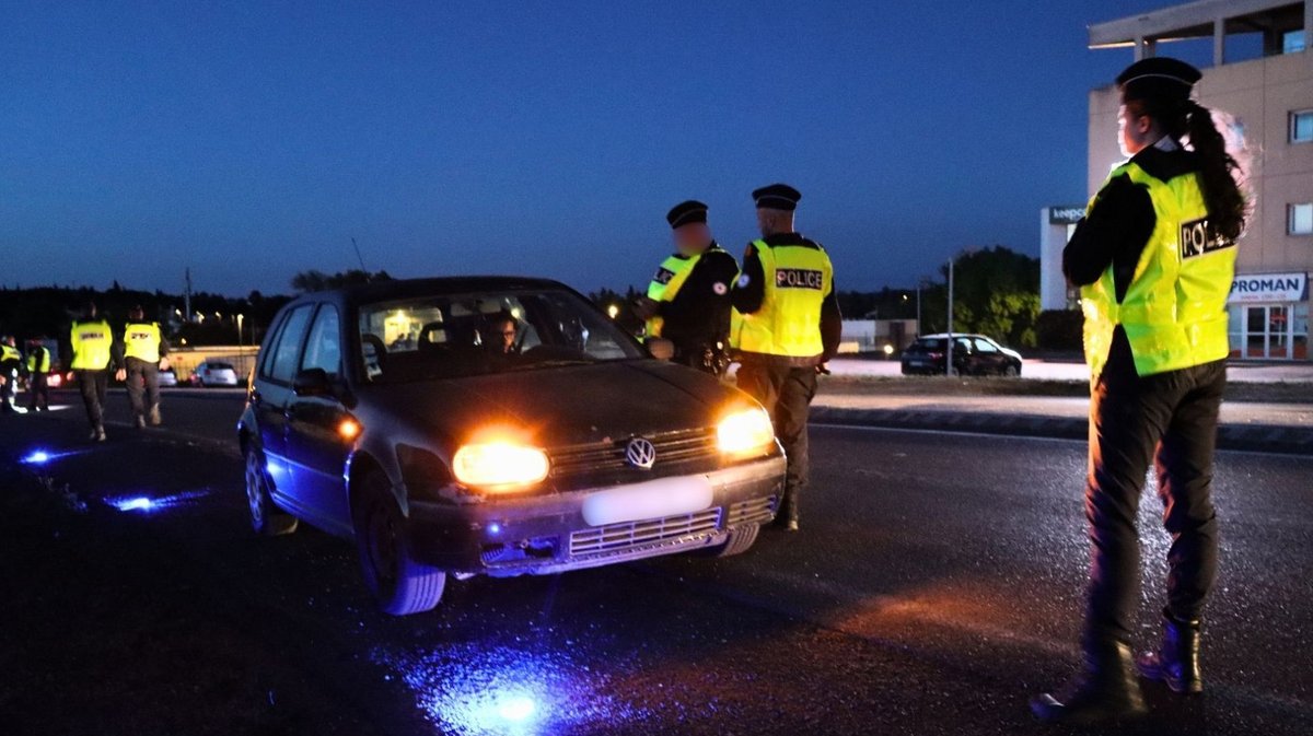 contrôle routier police