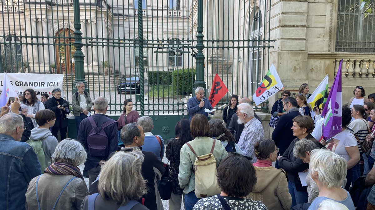 Soutien à Saïda Karim (Photo Anthony Maurin)