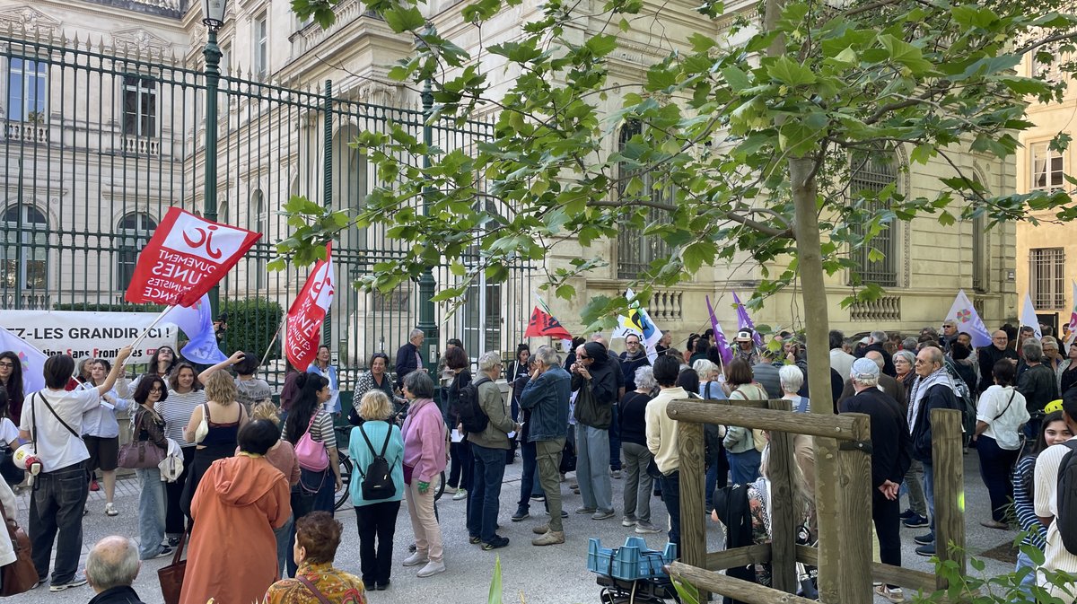 Soutien à Saïda Karim (Photo Anthony Maurin)