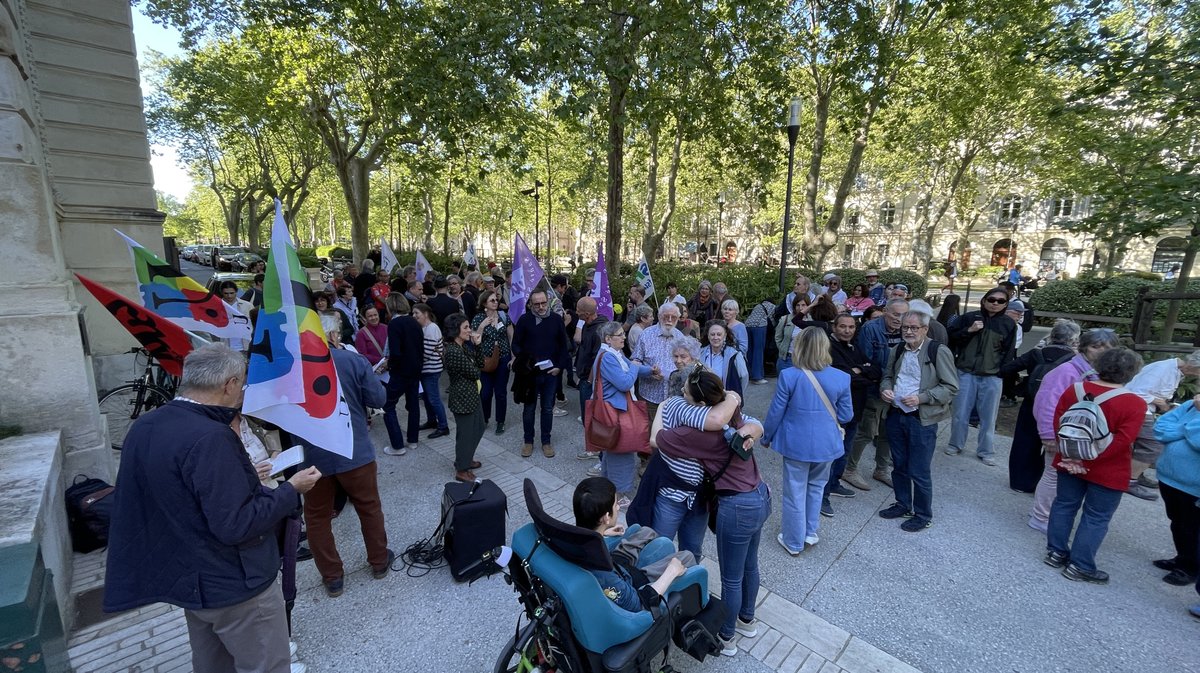 Soutien à Saïda Karim (Photo Anthony Maurin)