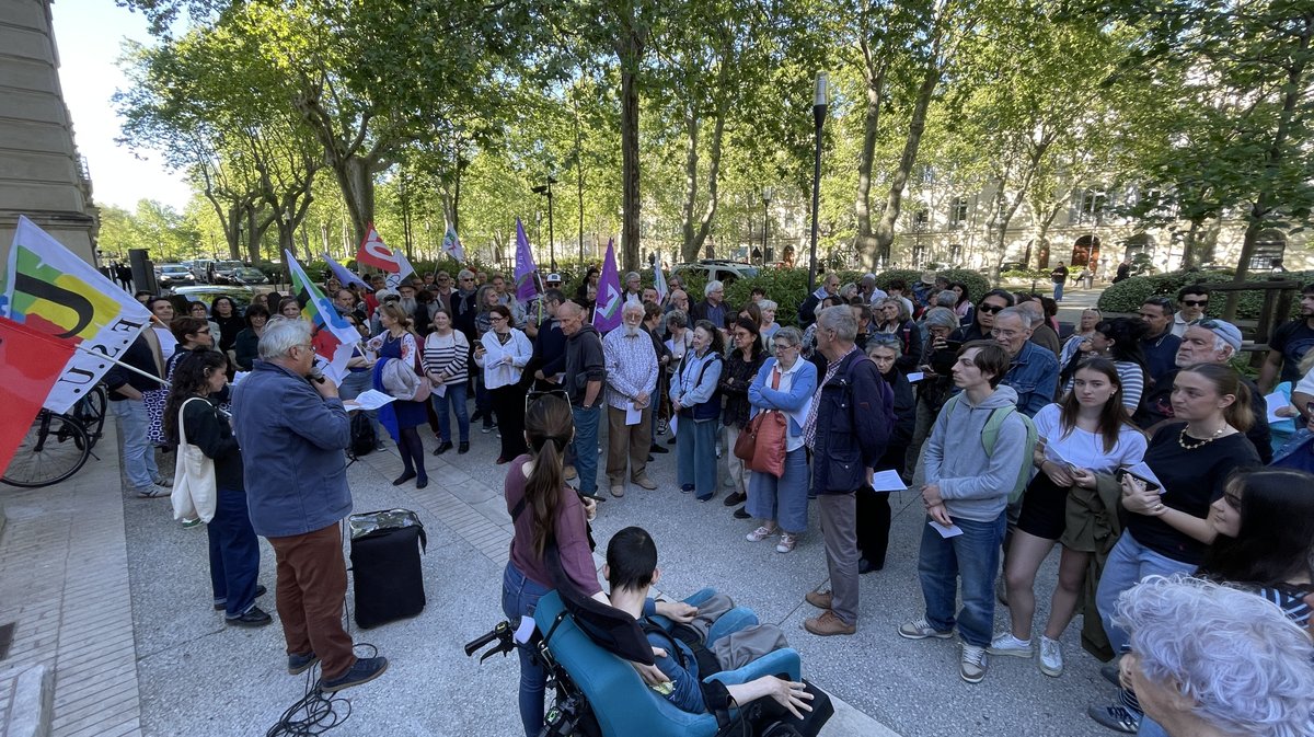 Soutien à Saïda Karim (Photo Anthony Maurin)