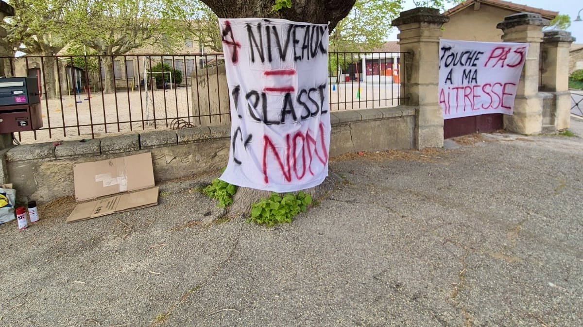 Grève à Cavillargues