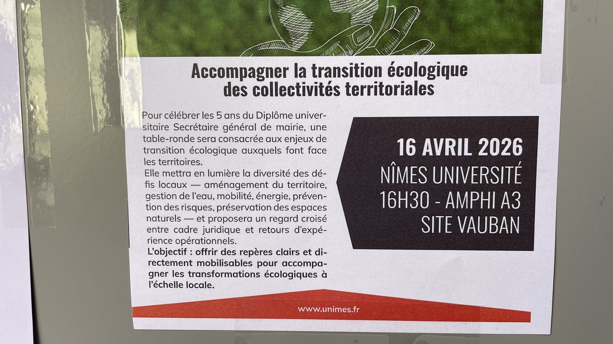 Diplôme universitaire de secrétaire général de mairie à Nîmes Université (Photo Anthony Maurin)