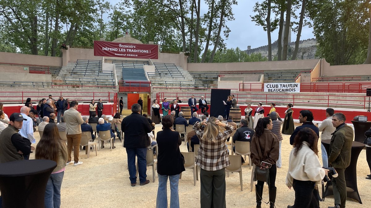 La présentation de la corrida de Beaucaire organisée par le Club Taurin Beaucairois en 2026 (Photo Anthony Maurin)
