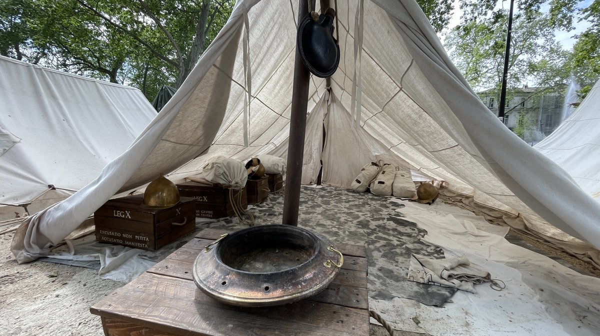 Fort des légionnaires pour les journées romaines 2026 (Photo Anthony Maurin)