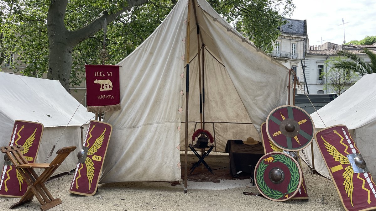 Fort des légionnaires pour les journées romaines 2026 (Photo Anthony Maurin)