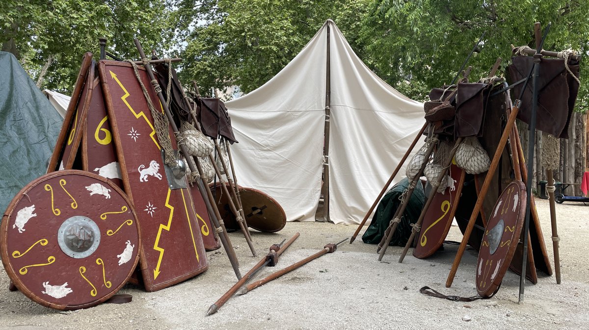 Fort des légionnaires pour les journées romaines 2026 (Photo Anthony Maurin)