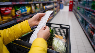 Supermarché ticket chariot