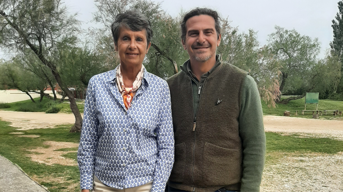 Association La Camargue à l’Unesco : Véronique Jullian, vice-présidente et Stanislas Blohorn, président.