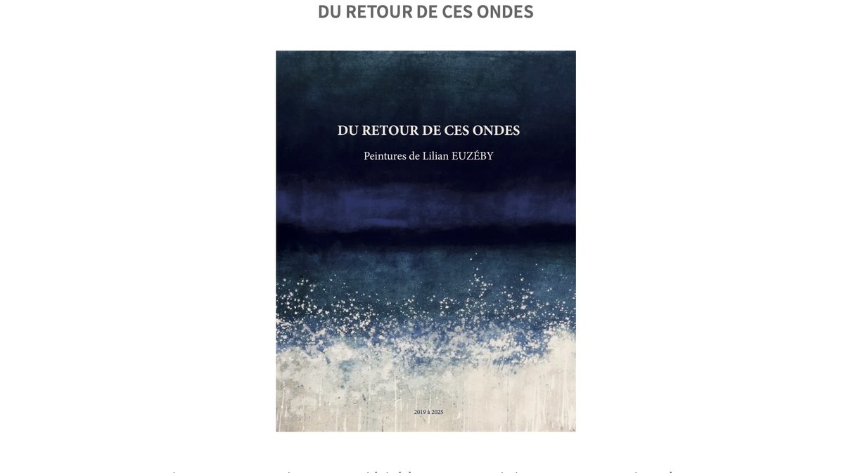 Du retour de ces ondes Lilian Euzéby