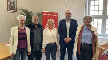 Marion Mazauric, Gérard Quittard, Sylvette Fayet Vincent Bouget et Nicole Luchmaya (Photo Anthony Maurin)