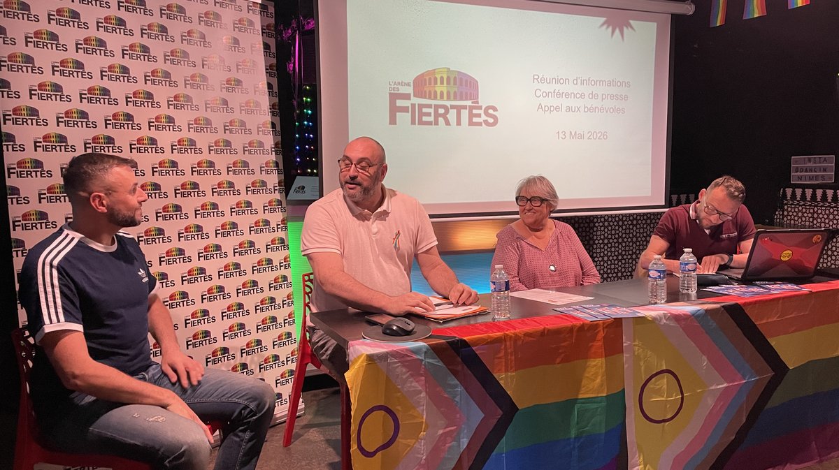 La présentation de la Marche des fiertés de Nîmes en 2026 (Photo Anthony Maurin)