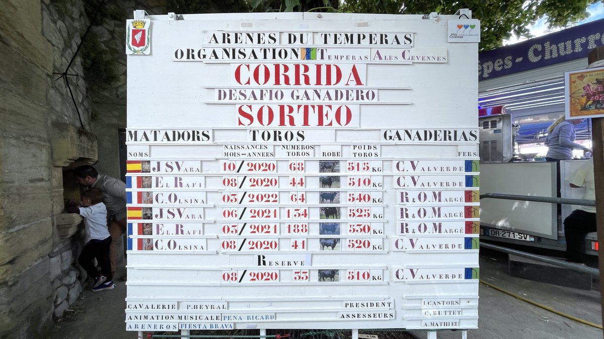Corrida du Curé de Valverde et Robert Margé pour Sanchez Vara, El Rafi et Carlos Olsina (Photo Anthony Maurin)