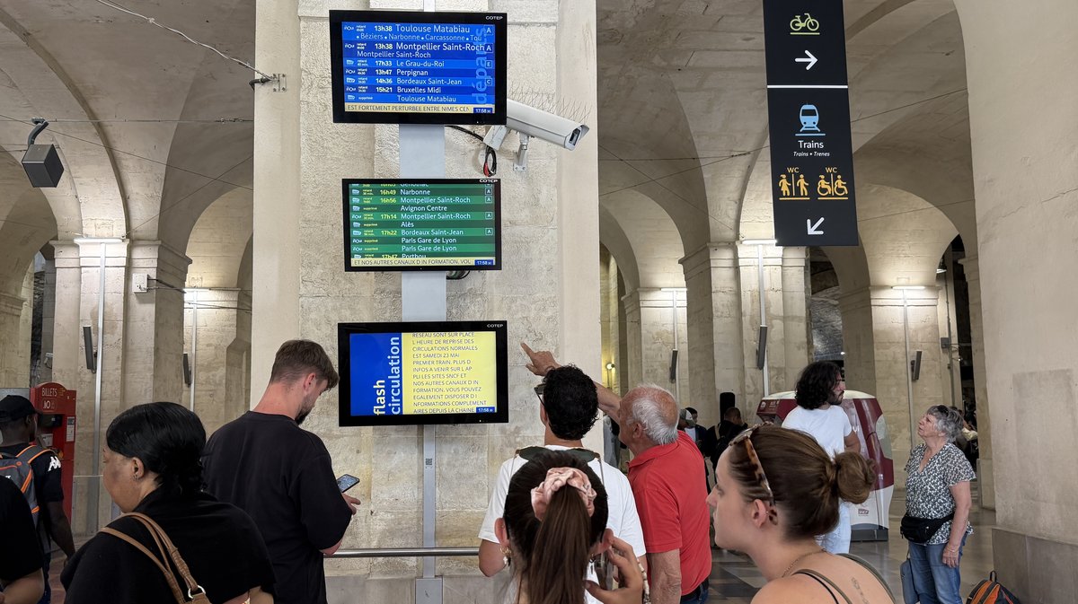 retard train gare de Nîmes