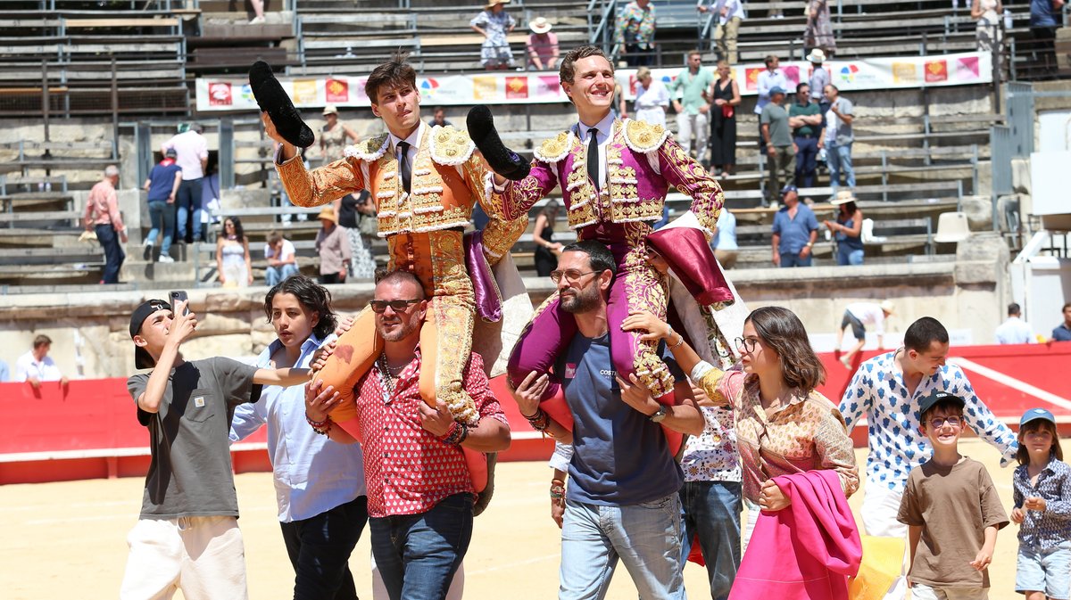Corrida de Robert Margé pour Marc Serrano, Adriano, Tibo Garcia (confirmation d'alternative), El Rafi, Maxime Solera (confirmation d'alternative) et Solal (Photo Anthony Maurin)