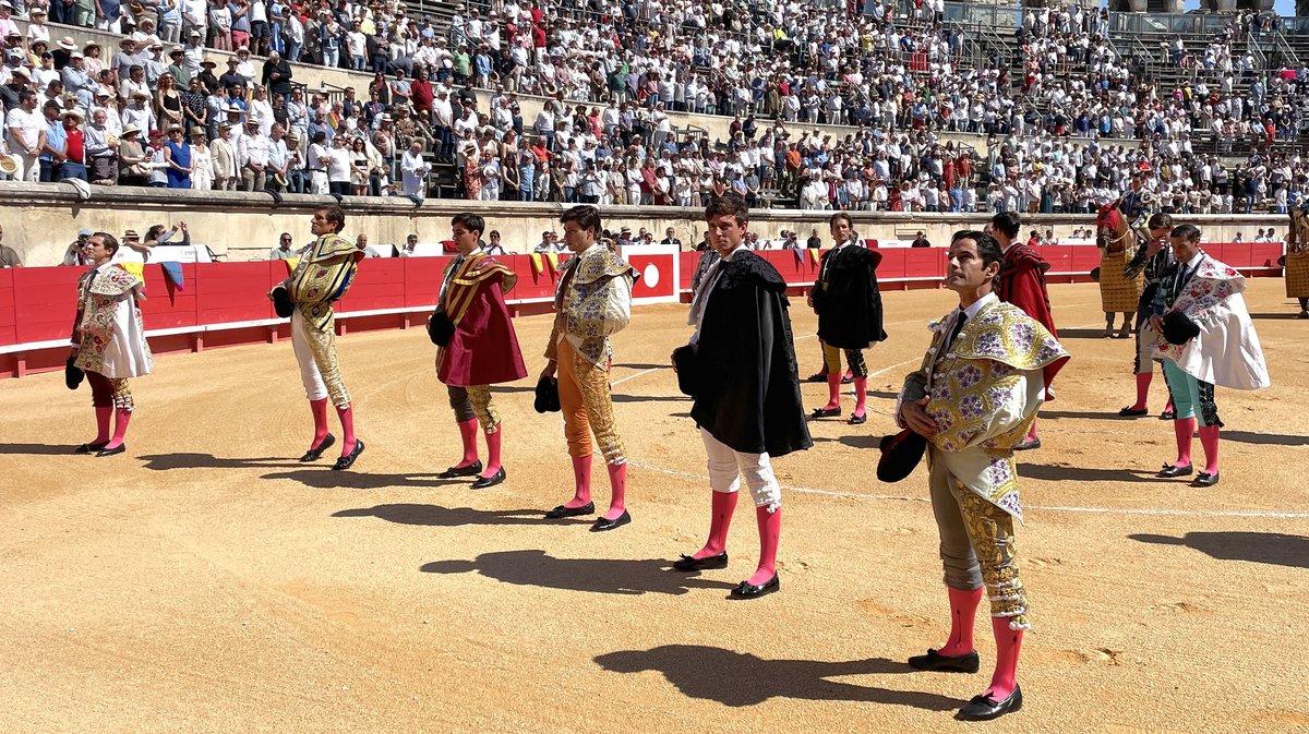 Corrida de Robert Margé pour Marc Serrano, Adriano, Tibo Garcia (confirmation d'alternative), El Rafi, Maxime Solera (confirmation d'alternative) et Solal (Photo Anthony Maurin)