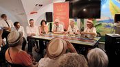 Lors de la venue de Fabien Roussel pour la feria de Nîmes