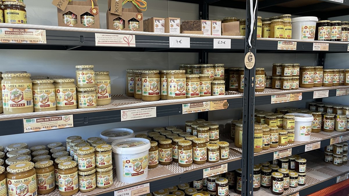 La boutique de la Ferme de Puech Cabrier (Photo Anthony Maurin)