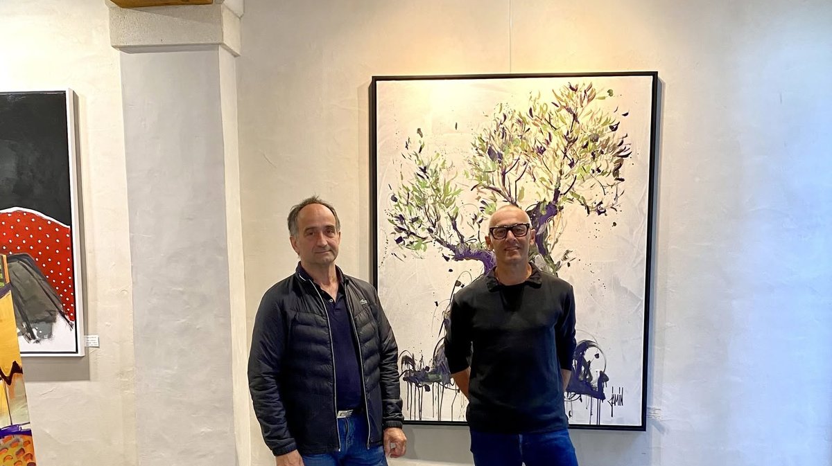 Olivier Schoenenberger et David Jamin à l'atelier-galerie Jamin à Uzès