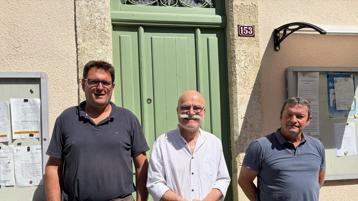 De gauche à droite : Damien Noguier, Alain Metge et Paul Rouaud