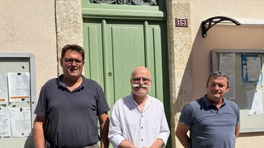 De gauche à droite : Damien Noguier, Alain Metge et Paul Rouaud