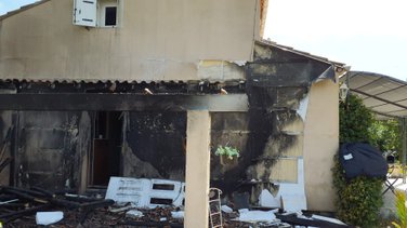 feu de garage Saint-Privat-des-Vieux