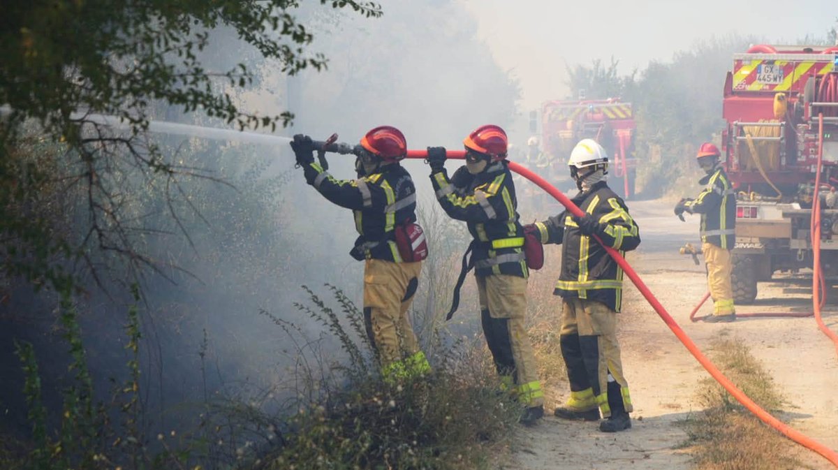 pompiers incendie milhaud