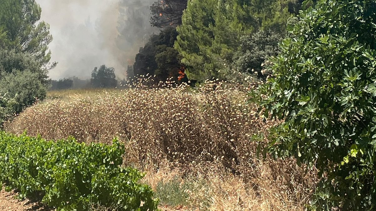 Incendie Lédenon
