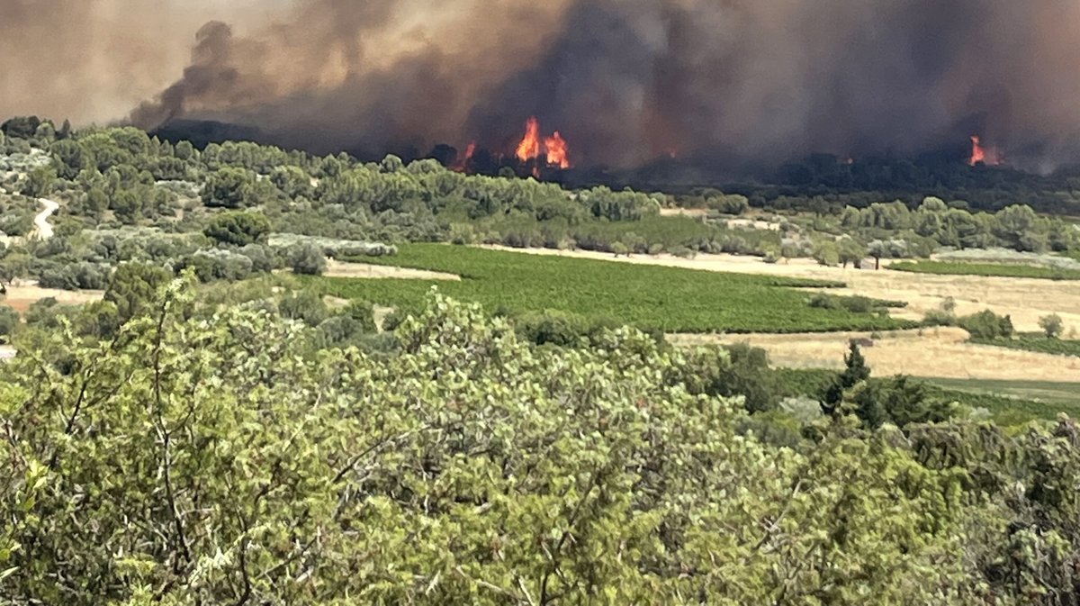 Incendie Lédenon