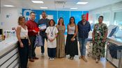 Remise du Trophée de la Vie à Rourissol, en présence du Dr Mélanie Avakian, Responsable de la Maison du Don de Nîmes (Photo EFS Nîmes)