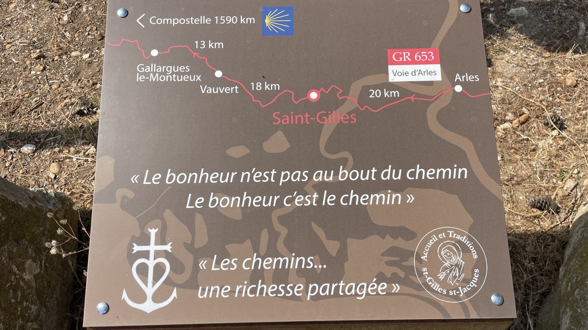 À Saint-Gilles, le chemin de Saint-Jacques-de-Compostelle en 2026 (Photo Anthony Maurin)