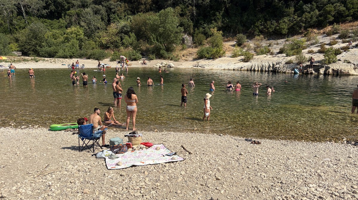 berges gardon collias baignade noyade